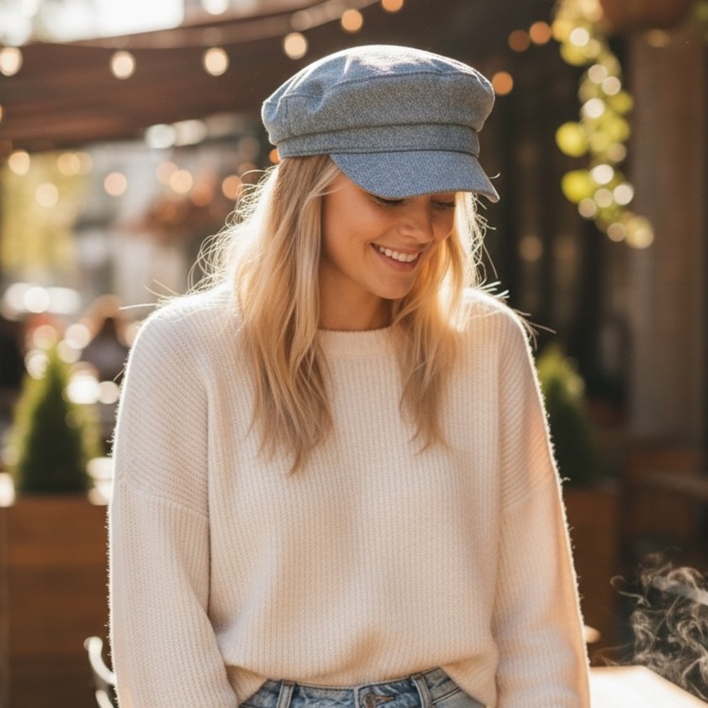 Stylish Denim Hat from Boutique in Nashville TN